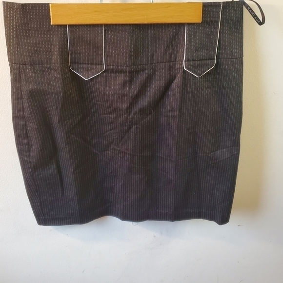 3/$15 RamPage Stripes Black and White Pencil Skirt Junior Size 13 Small - Picture 9 of 15
